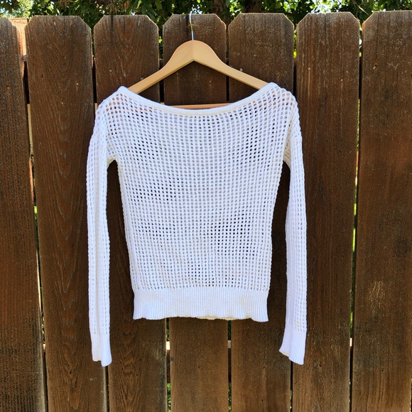 James Perse White Linen Blend Sweater - Picture 12 of 14